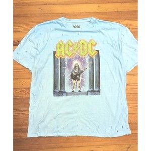 AC/DC HIGHWAY To HELL CROP GRAPHIC TEE WOMEN'S SZ MEDIUM